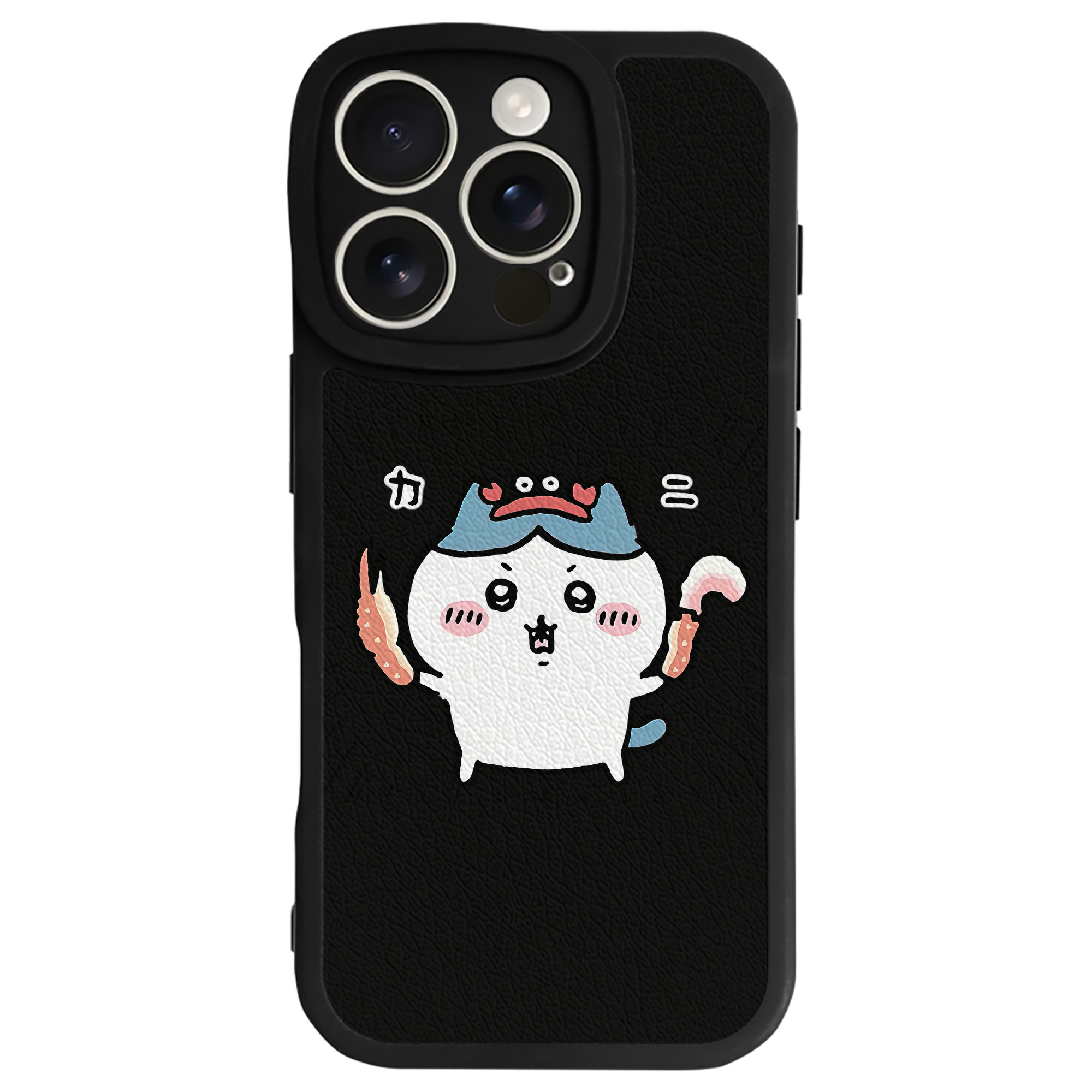 （画像用） ちいかわ ハチワレ Chii-kawa hachiware 【iPhone 16シリーズ対応】シリコンスマホケース（レザー調） 材質：シリコン